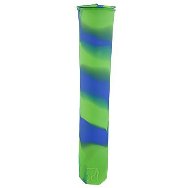 Sher 1 Pcs New Soft Silicone Okra Shaped Ice Cream Ice Pop Popsicle Mold Maker Lolly Pop Home Freezer DIY Food... N3