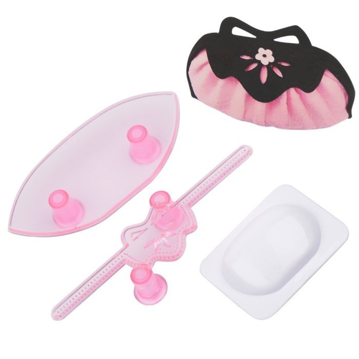 Ckeyin &reg; 3pcs Handbag Shape Plastic Fondant Cake Mold Tools for DIY Birthday Wedding Cake Sugar Craft Decorating N3