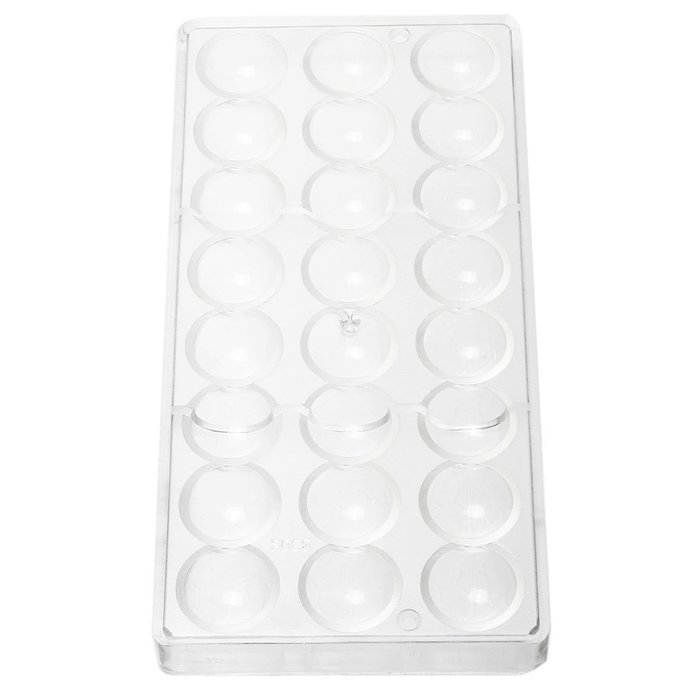 Jeteven Semi-Sphere Chocolate Mould PC Polycarbonate Chocolate Mold 24-Piece Tray N4