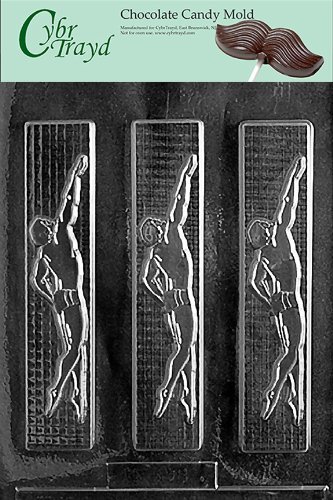 Cybrtrayd S009 Sports Chocolate Candy Mold, Male Swimmer