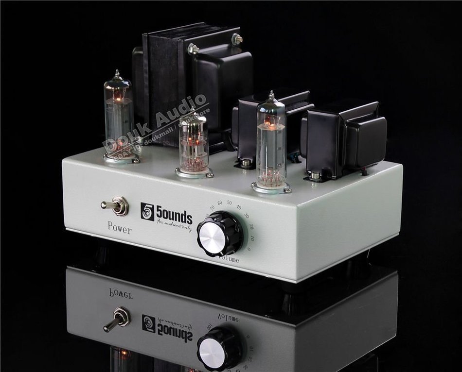 Douk Audio Hi-Fi 6P14(EL84/6BQ5) Class A Single-ended Tube Amplifier Mini Amp N4