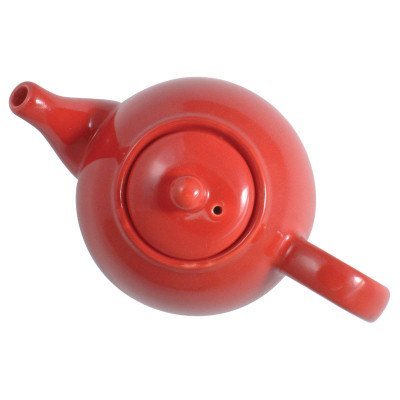 Dexam London Pottery 2 Cup Globe Teapot Red