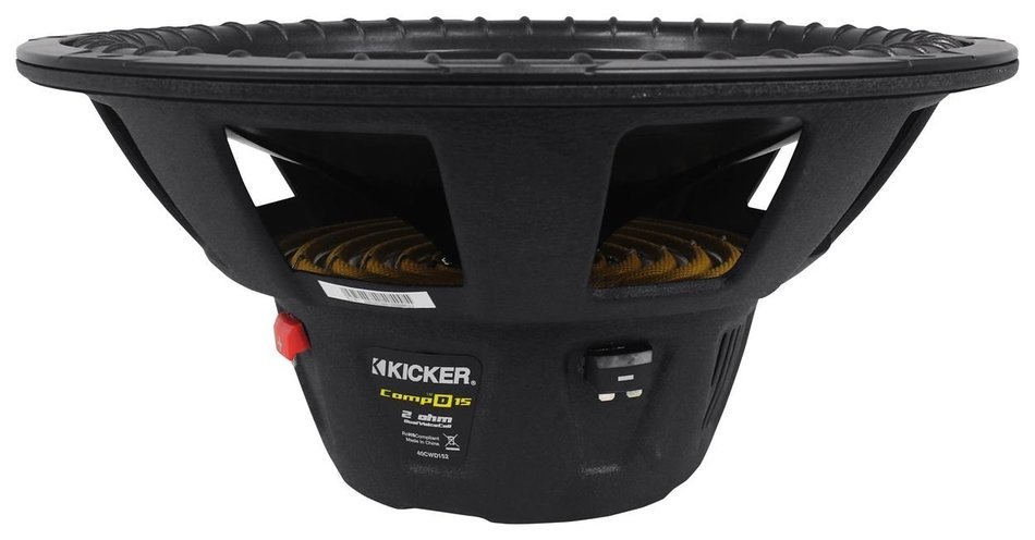 Kicker 40CWD152 CompD 15" 1200 Watt Car Audio Subwoofer+Vented Sub Box Enclosure N3