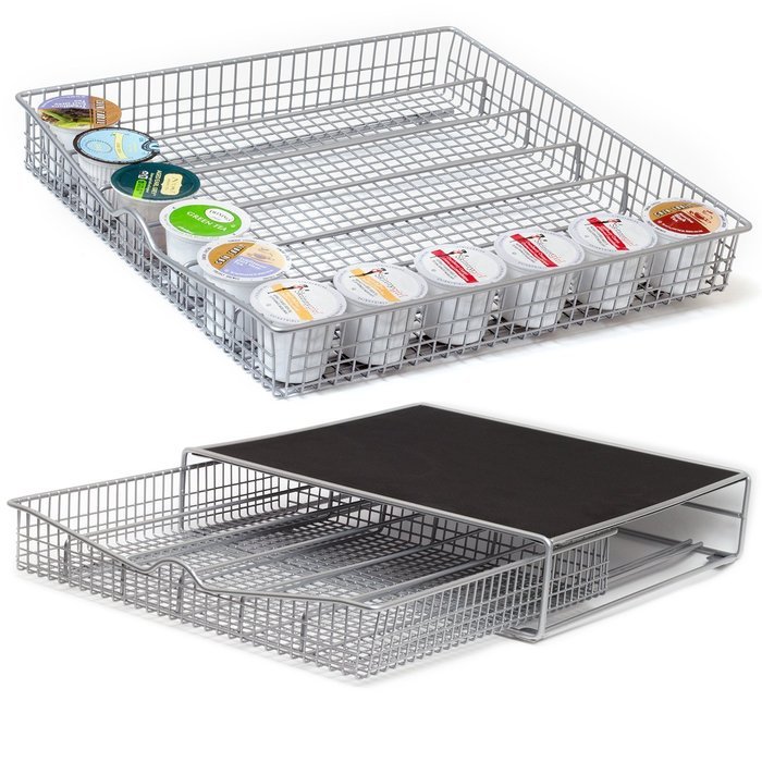 OxGord Coffee Storage Organizer for 36 K-Cups with a Rack Mat