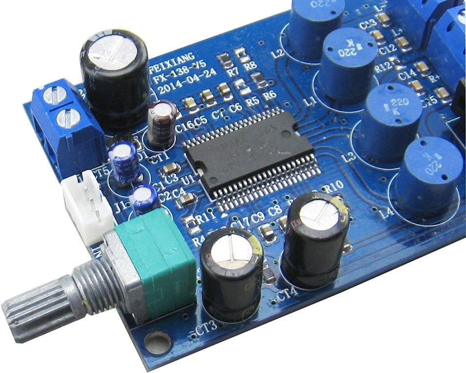 Yeeco 2CH Dual-channel 20W+20W DC9 -14V TA2024 Power Digital Amplifier Board Audio Stereo Amplifier Power Amp... N3