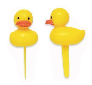 Yellow Duck Ducky Duckie Cupcake Picks Cake Topper Decorations (24-Pack) N2