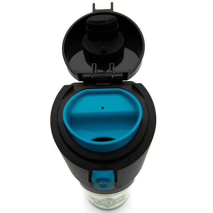 Casaware Trio Tea Infuser - Filter - Travel Tumbler with 2-way Leaf Compartment 12 Ounce (Black) N3