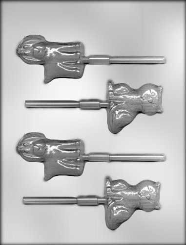 CK Products Cat and Dog Suckers Chocolate Mold