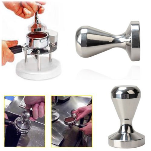 New Stainless Steel Coffee Tamper Barista Espresso Tamper 51mm Base Coffee Bean New
