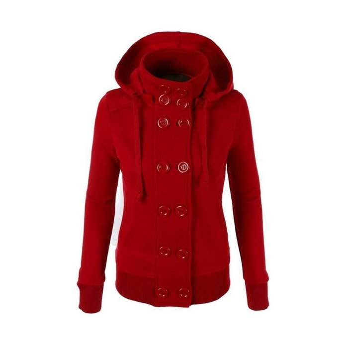 Outwear,Morecome Winter Women Warm Double-breasted Hooded Slim Jacket N6