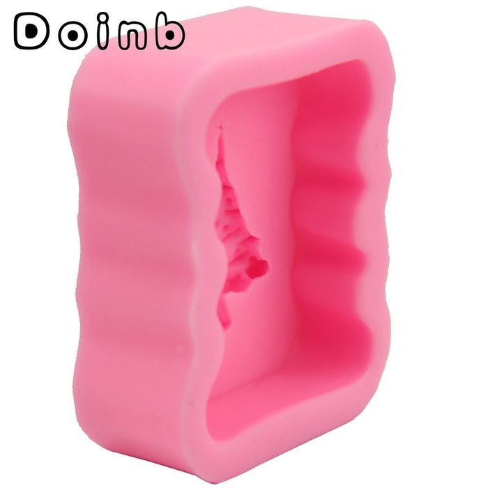 Doinb Christmas Trees Santa Claus Snowman Deer FDA Silicone Fondant Molds Outer Size 7.3x7.3x1.2cm GJM-2800 N15