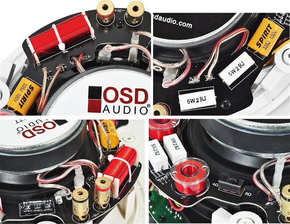 OSD Audio MK690TT 6.5-inch 150-Watt Trimless Thin Bezel Kevlar Dual Voice Coil In-Ceiling Stereo Speaker, Single N6