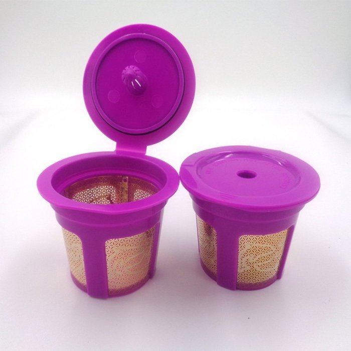 MG Coffee-2Pack 24K GOLD K-Cup Reusable Filter for Keurig 2.0/1.0 Small Single K-Cup N3