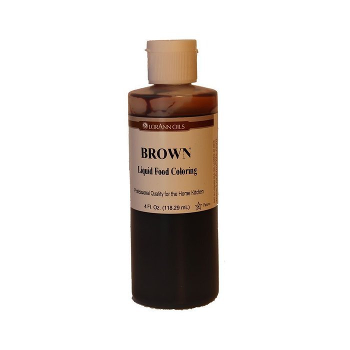 LorAnn Brown Liquid Food Coloring, 4 Ounce