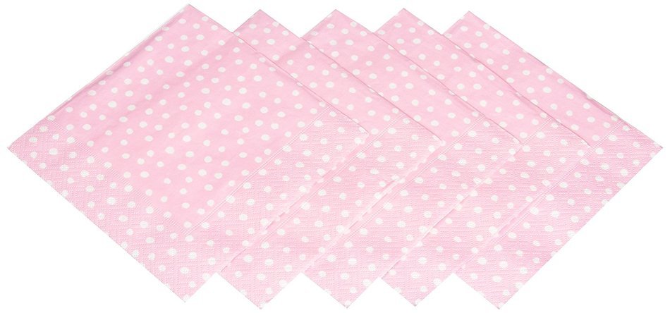 Entertaining with Caspari Dots Guest Towels, Platinum, Pack of 15 N8