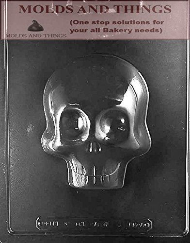 Halloween Chocolate Candy Mold 3D Pumpkin chocolate candy mold,Large Skull Chocolate Mold Mold With Candy Making... N2