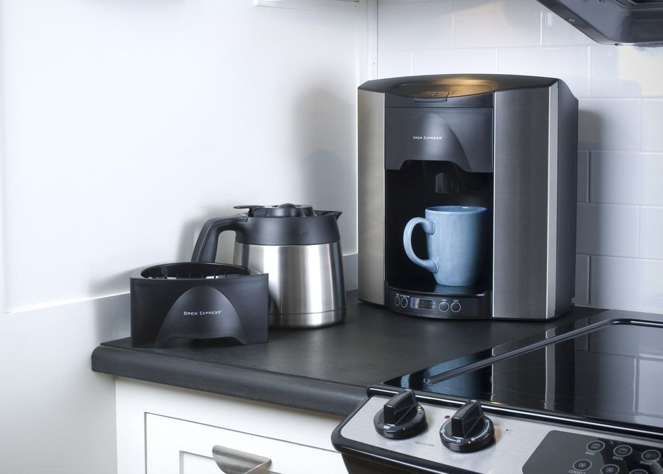 Brew Express BEC-110BS 10-Cup Countertop Coffee System, Stainless/Black N5