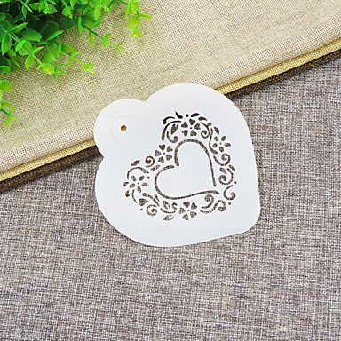 Sher Valentine's Gift Be My Heart Cookie Stencil Set for Cake Decorating, N3