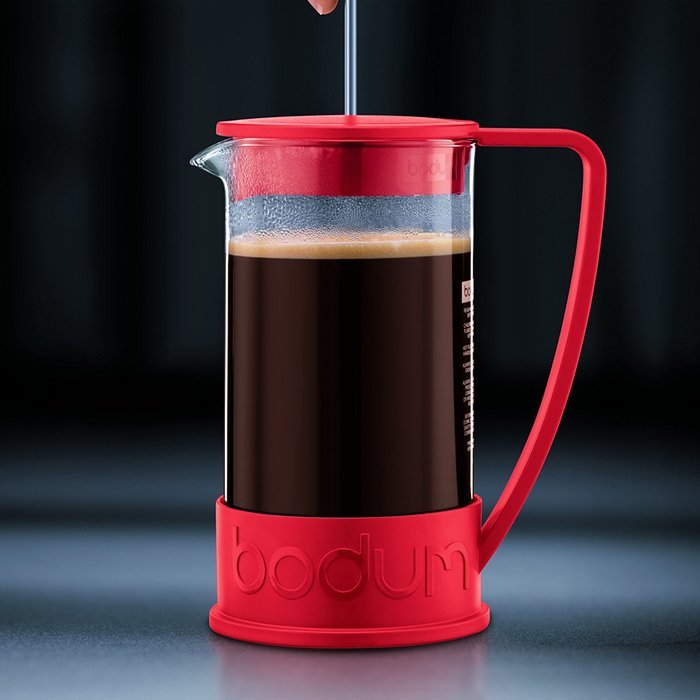 Bodum Brazil Three Cup French Press Coffee Maker Red N6 free image