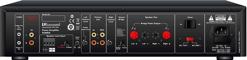 Russound R290DS 90W Two-Channel Dual Source Amplifier N2