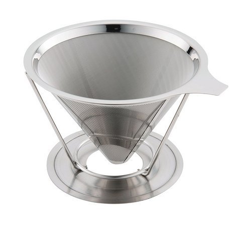 Pour over Coffee Filter Dripper by Ellien, Reusable Stainless Steel N3