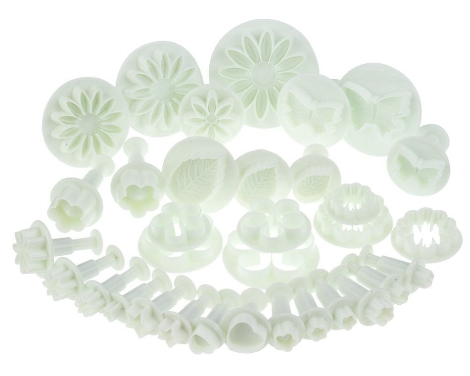 High Quality Sugar Craft 33pcs White Plastic Tools Accessories Set Kit For Cakes Decorating With 10 Different... N2