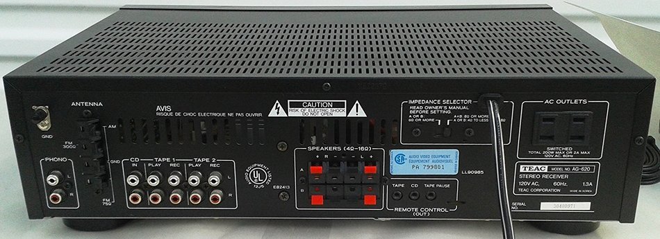 Teac AG-620 FM/AM Stereo Receiver N3
