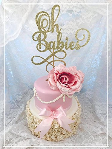 Oh Babies Twin Baby Shower Cake Topper N4