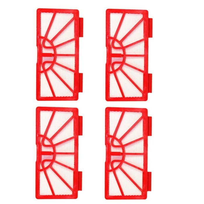 HQRP 4-Pack Vacuum Filters for Neato XV-11 Standard Filter #945-0004 + HQRP Coaster