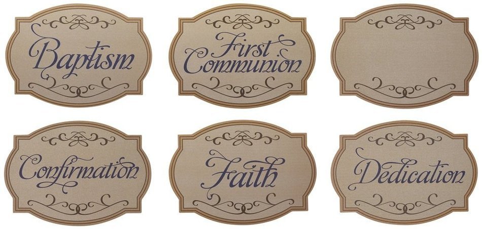 Cross with Faith Messages DecoSet Cake Decoration N2