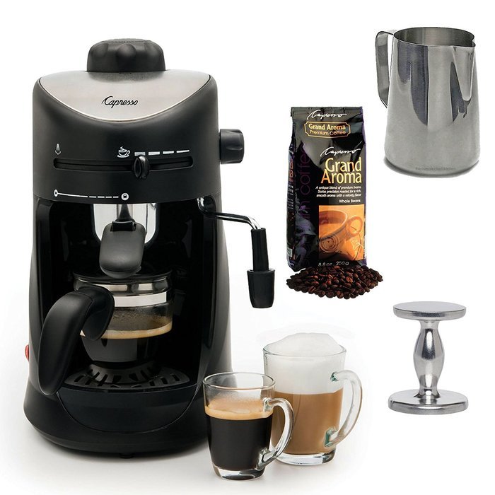 Capresso 303.01 Capresso 4-cup Espresso Cappuccino Machine with New 20 oz Espresso Coffee Milk Frothing Pitcher...