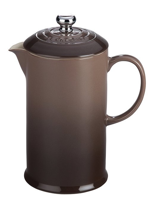Le Creuset of America Stoneware Petite French Press, 12 oz, Cherry N9