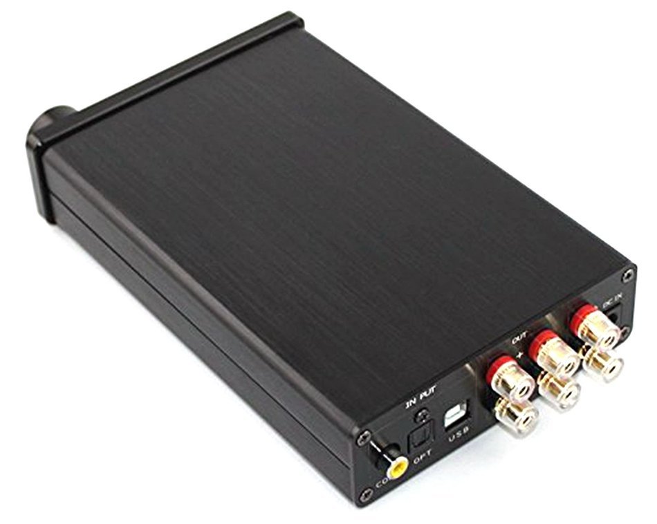 2x25W+50W Hifi 2.1 Channel Class D Pure Digital Power Amplifier + Remote Control + USB Fiber Coaxial Input N7
