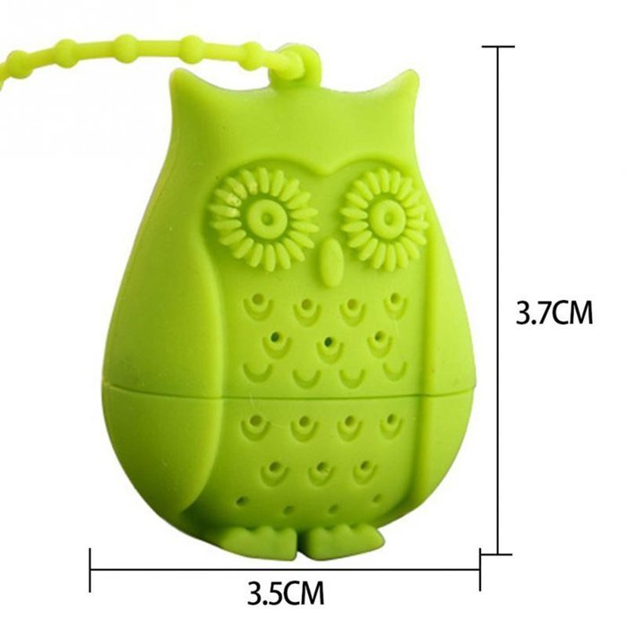 HK Goods - Loose Leaf Owl Tea infuser - Best Silicone strainer &ndash; Funny Tea Filters &ndash; Cute Tea Infuser Design &ndash;... N3