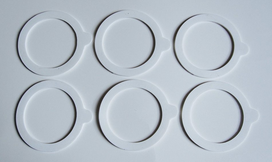 Fab International Bormioli Rocco Fido 3.25" Compatible Replacement Jar Gaskets, Bag of 6 (AFTER MARKET PART) N5