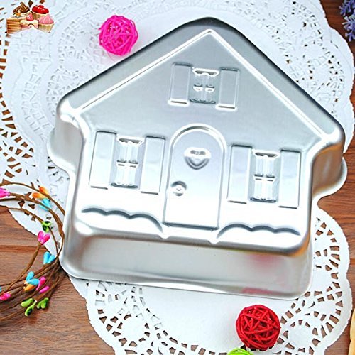 Aluminum House Cake Mold Bakeware Muffin Baking Pan Bread Mould N4