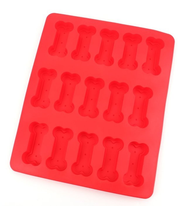Bekith 2 Pack Large Mats Trays Paw and Bone Dog Treat Molds