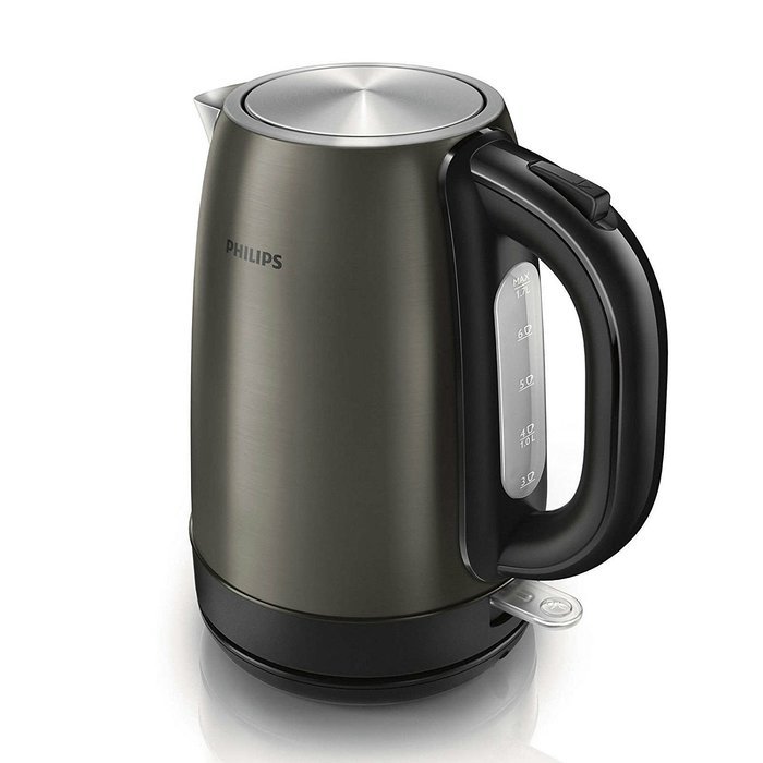 Philips Kettle HD9322/80 1.7 Liter 2200W Titanium Metal Coffee Tea Teapot Kettle N3