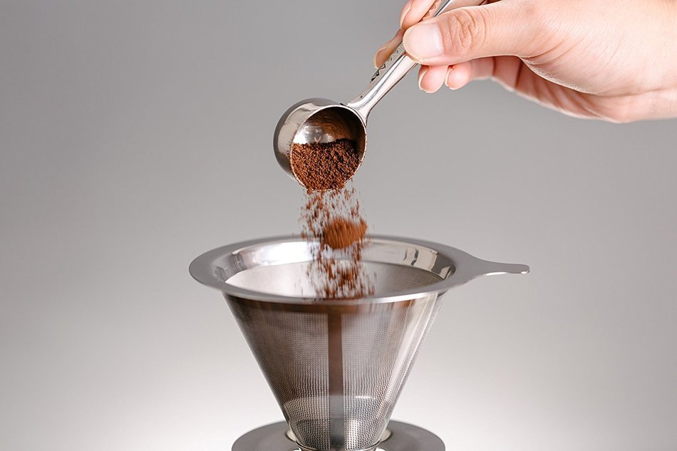 Supreme Stainless Steel Pour Over Coffee Dripper|Reusable Coffee Filter & Single Cup Coffee Maker|Camping Coffee... N9