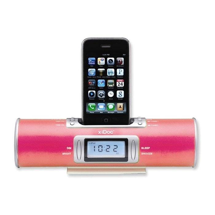 Honeysuckle Pink xiDoc Clock Radio