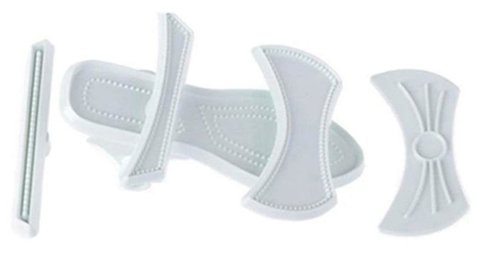 C-Pioneer Set of 9 Lady High-Heeled Shoe Plastic Sandal Fondant Cake Baking Mould Mold N4