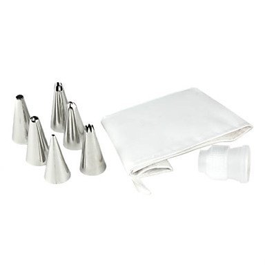 Sher DIY Cake Decorating Icing Piping Bag with 5 Flower Making Nozzles Set N2