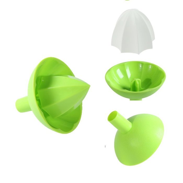 ProCIV Set of 2 Lemon Orange Convenient Juicer Funnel Shape Gift 2 Lemon Orange Peelers (Green) N5
