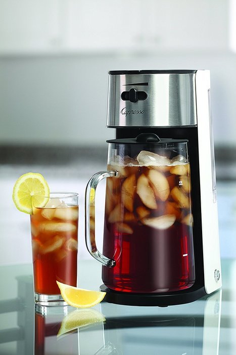 Capresso #624 Ice Tea Maker, White/Stainless N3