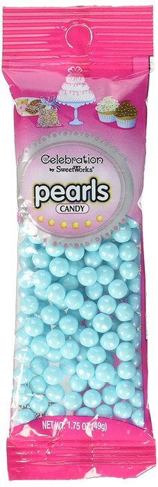 Sweetworks Celebrations Candy Pearls Pouch Shimmer, 1.75 oz, Gold N6
