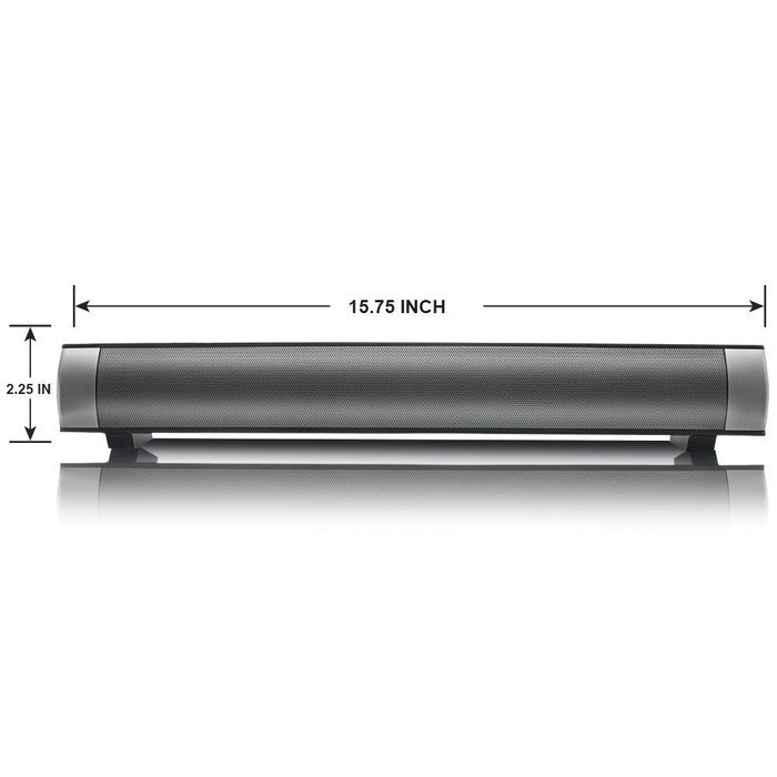 Solarphy Bluetooth Sound Bar 2*5W Wireless Subwoofer Speaker Bluetooth 3.0 Small TV Soundbar Support 3.5mm AUX... N4