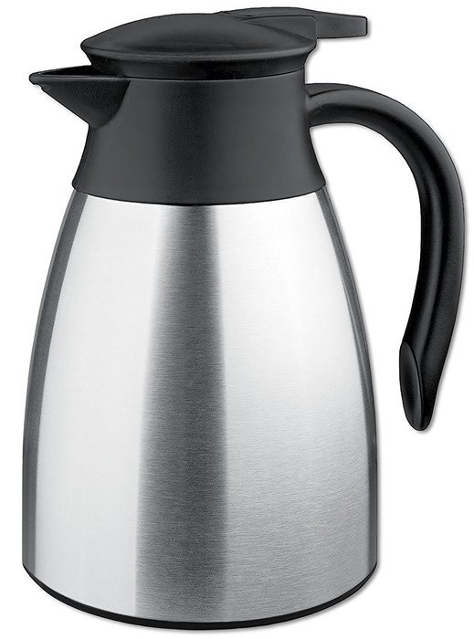 Isosteel Tableline Va-9348k 40 oz Vacuum Carafe Brushed Surface non scratch plastic Bottom N2