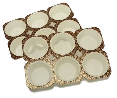 SCI Scandicrafts Paper Muffin Tray 6-Cup, Package 2