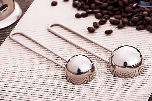 Iable 1PCS X Coffee Tea Spice Measure Scoop Stirring Spoon Stainless Steel Long Handle 10g N5