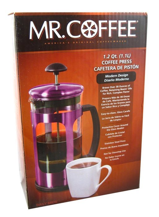 Mr. Coffee Coffee Press Cafetiere Manuelle N3